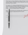 Kraft Folder with Papers and Pen Mockup