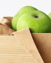 Wooden Crate With Apples Mockup