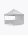 Display Tent Mockup - Half Side View