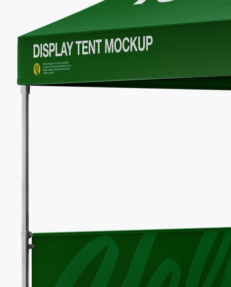 Display Tent Mockup - Half Side View