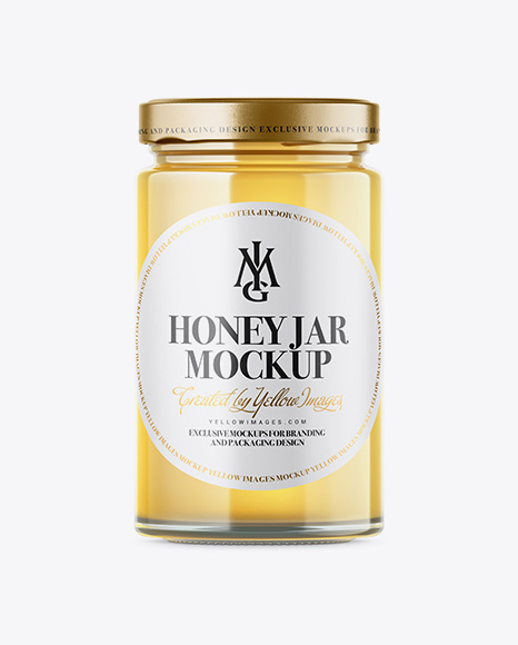 Raw Honey Jar Mockup