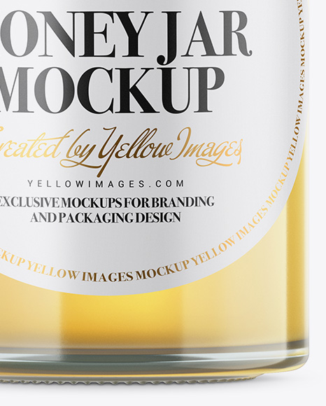 Raw Honey Jar Mockup