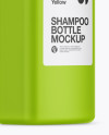 Matte Square Shampoo Bottle Mockup - Half Side View