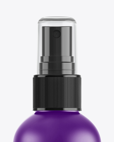 Matte Spray Bottle With Transparent Cap Mockup