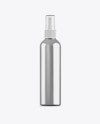 Metallic Spray Bottle With Transparent Cap Mockup