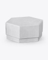 Kraft Box Mockup - Half Side View (High-Angle Shot)