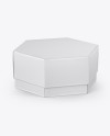 Textured Box Mockup - Half Side View (High-Angle Shot)