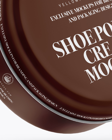 Matte Shoe Polish Cream Jar Mockup - Free Download Images High Quality