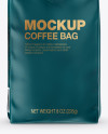 Matte Coffee Bag with Valve Mockup - Front View