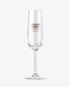 Empty Champagne Glass Mockup