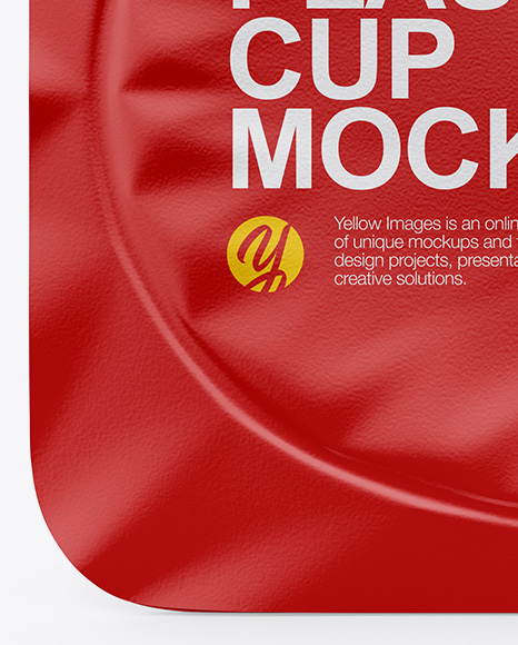 Matte Yogurt Cup Mockup - Top View