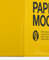 Paper Box Mockup - Half Side View
