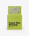 Paper Box Mockup - Front View