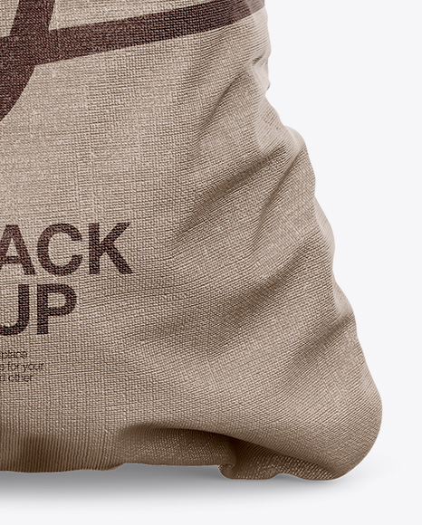 Textured Gym Sack w/ Label Mockup - Front View