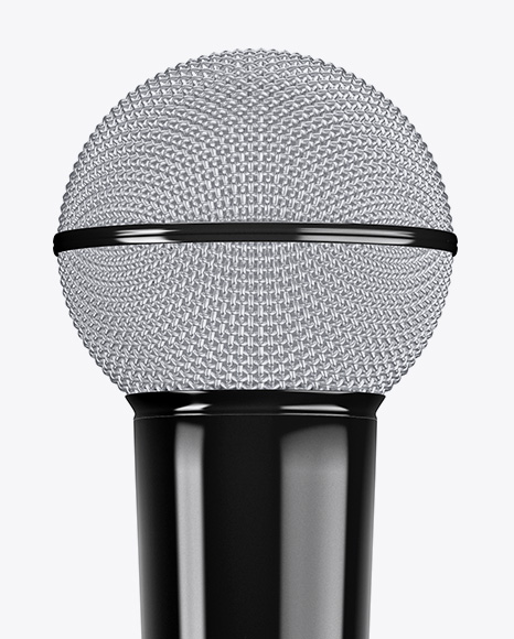 Glossy Microphone Mockup