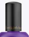 Matte Nail Polish Bottle Mockup - Front View