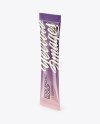 Glossy Stick Sachet Mockup - Half Side View