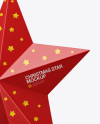 Glossy Christmas Star Toy Mockup - Half Side View