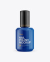 Glossy Nail Polish Bottle Mockup - Front View Glossy Nail Polish Bottle Mockup - Front View