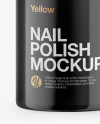 Glossy Nail Polish Bottle Mockup - Front View Glossy Nail Polish Bottle Mockup - Front View