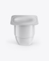 Plastic Cup Mockup - Front View (High-Angle Shot)