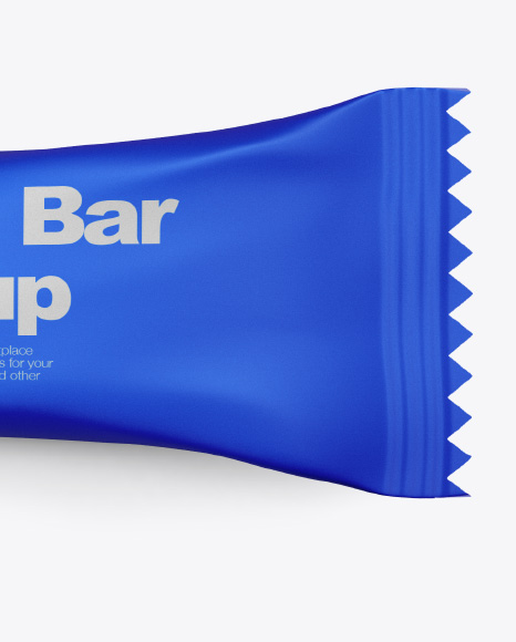 Matte Snack Bar Mockup - Top View