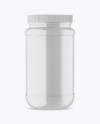 Glossy Protein Jar Mockup