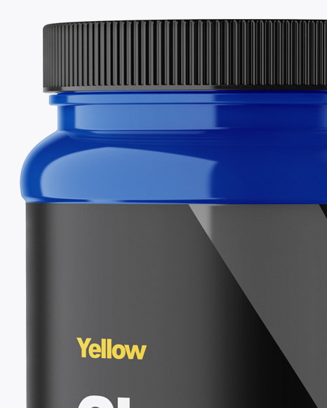 Glossy Protein Jar Mockup Glossy Protein Jar Mockup
