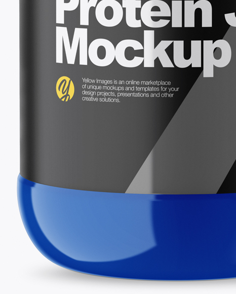 Glossy Protein Jar Mockup Glossy Protein Jar Mockup