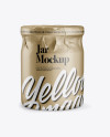 Jar in Metallic Paper Wrap Mockup