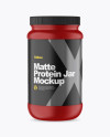 Matte Protein Jar Mockup Matte Protein Jar Mockup