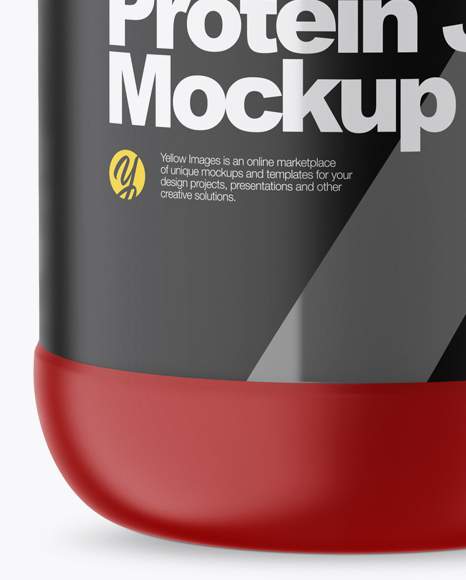 Matte Protein Jar Mockup Matte Protein Jar Mockup