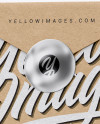 Kraft Bag Mockup - Half Side View