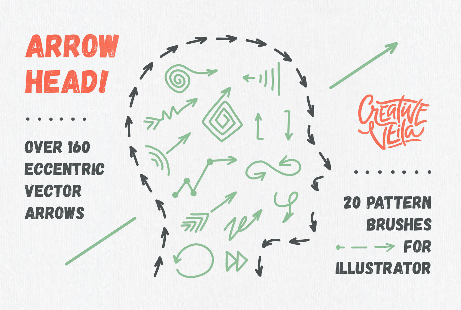 Arrow Head: Pattern Brushes &amp; Vector Arrows