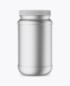 Metallic Protein Jar Mockup