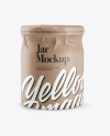 Jar in Kraft Paper Wrap Mockup