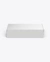 Glossy Box Mockup - Front View (High-Angle Shot) Glossy Box Mockup - Front View (High-Angle Shot)