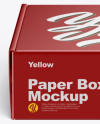Glossy Box Mockup - Front View (High-Angle Shot) Glossy Box Mockup - Front View (High-Angle Shot)