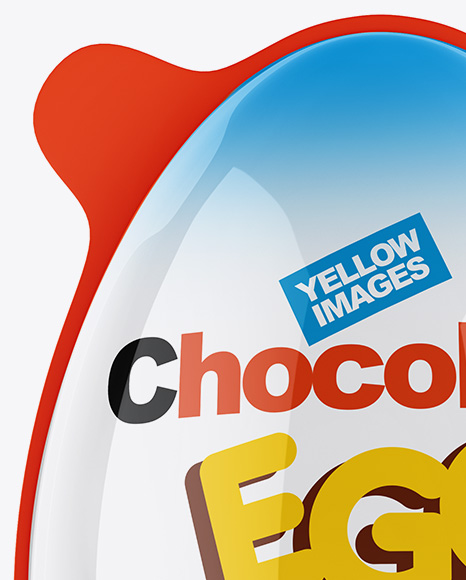 Glossy Chocolate Egg Pack Mockup