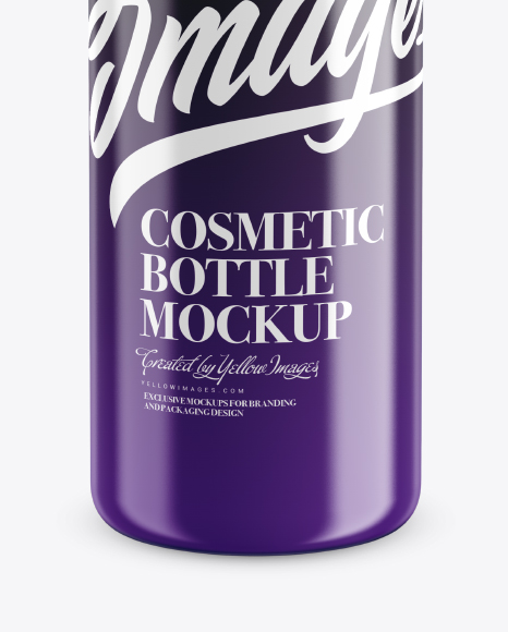 Glossy Cosmetic Bottle Mockup Glossy Cosmetic Bottle Mockup