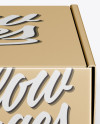 Metallic Box Mockup - Front View (High-Angle Shot) Metallic Box Mockup - Front View (High-Angle Shot)