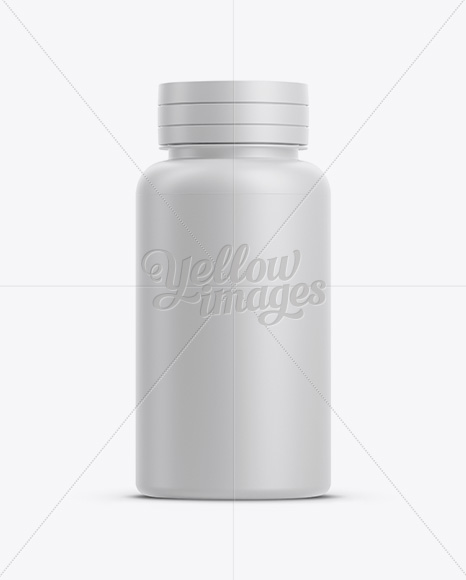 Matte Plastic Pills Bottle Mockup