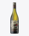 Antique Green Burgundy Bottle Mockup - Front View