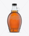 Glass Maple Syrup Bottle Mockup