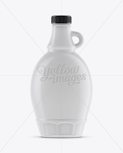 Ceramic Maple Syrup Bottle Mockup