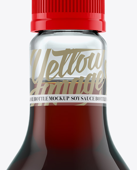 Soy Sauce Glass Bottle Mockup