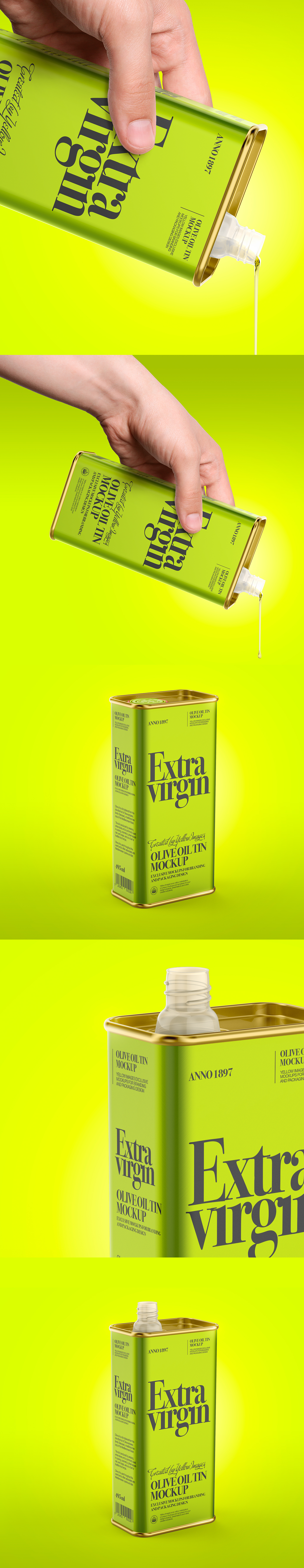 Olive Oil Tin Can Mockup