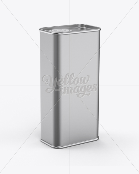 Olive Oil Tin Can Mockup - Half-Side View