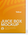 Juice Box Mockup - Front View