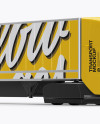 Electric Semi-Trailer Mockup - Half Side View